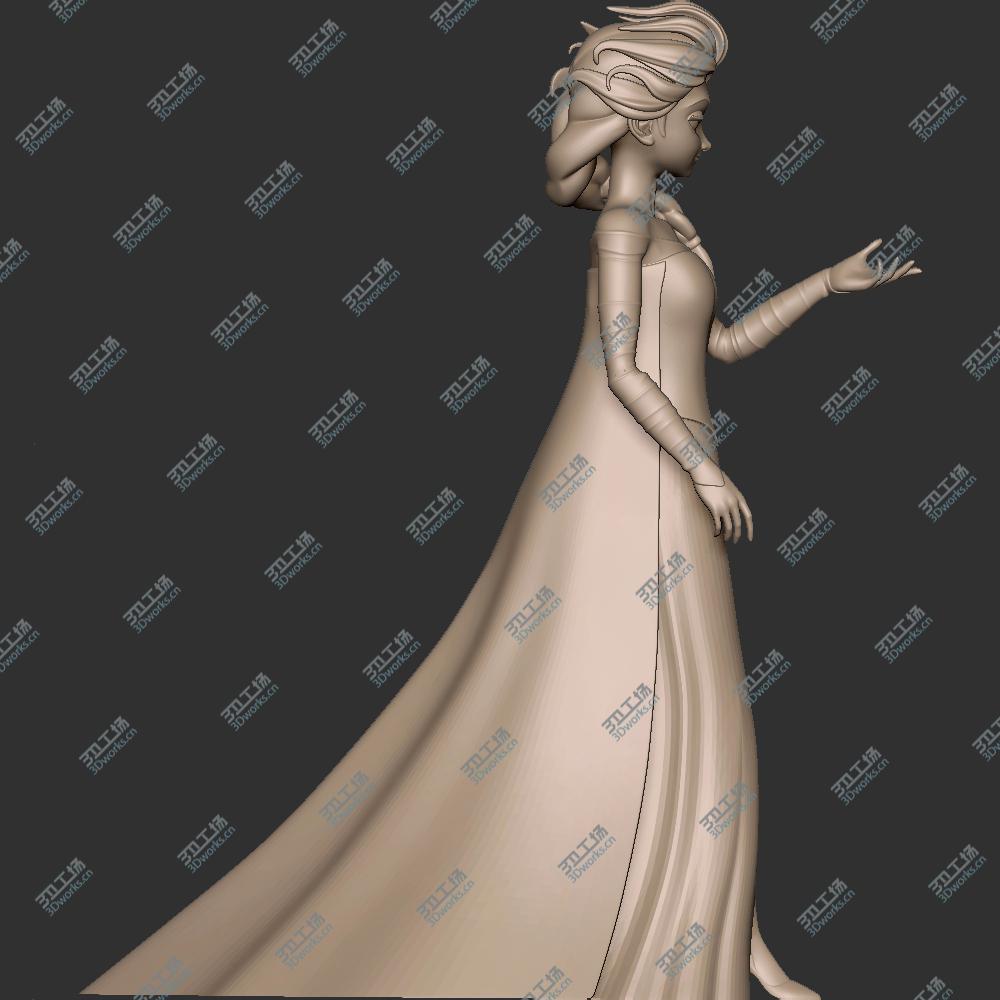 images/goods_img/20200601/050 冰雪奇缘 艾尔莎 安娜 Elsa anna 3D打印 STL 手办 二次元 卡通 雕像/4.jpg